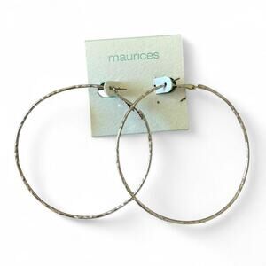 Maurices silver hoop earrings with